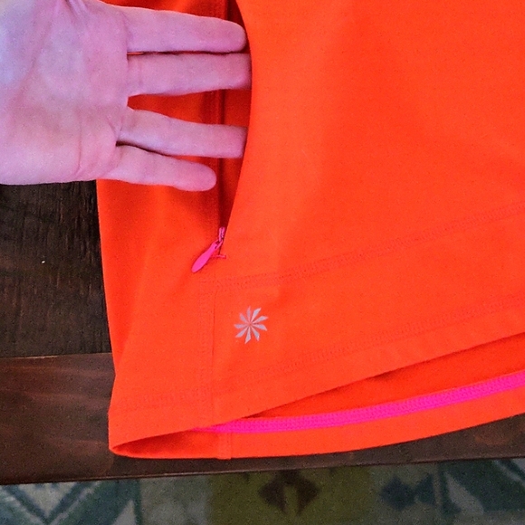 **HOST PICK 3.24.25** Athleta Techie Sweatshirt - Bright Orange - S - Picture 3 of 7